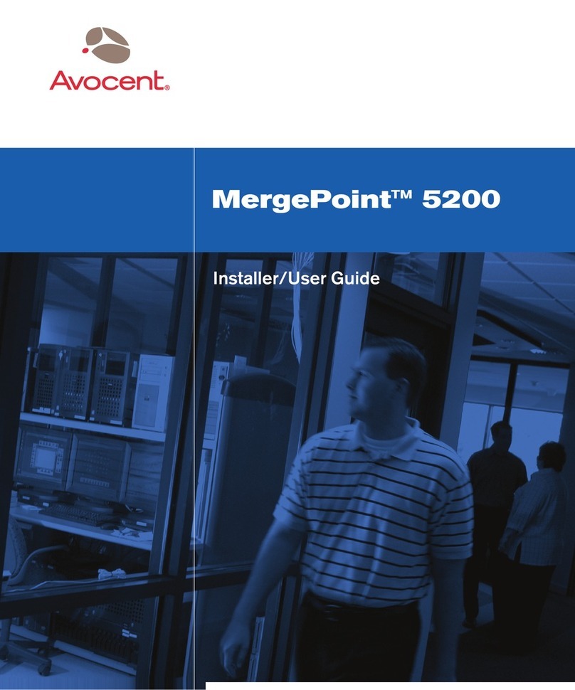 Avocent MergePoint 5200 Installation and maintenance instructions