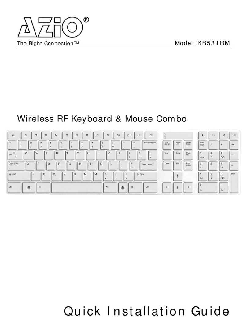 Azio KB531RM Quick installation guide