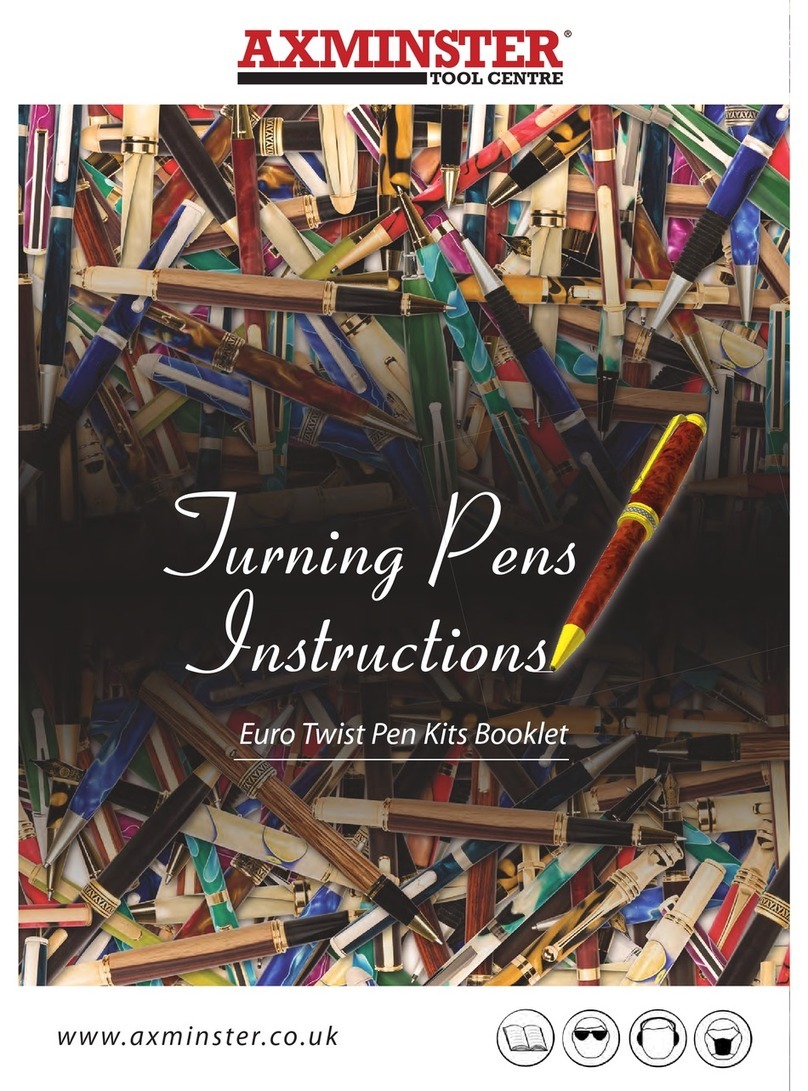 Axminster Euro Twist Pen Kits instructions