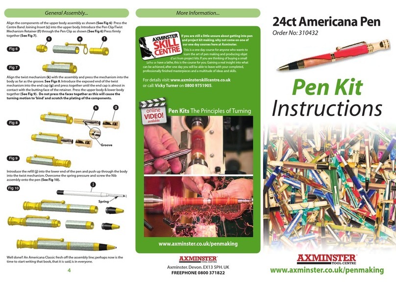Axminster 24ct Americana Pen instructions