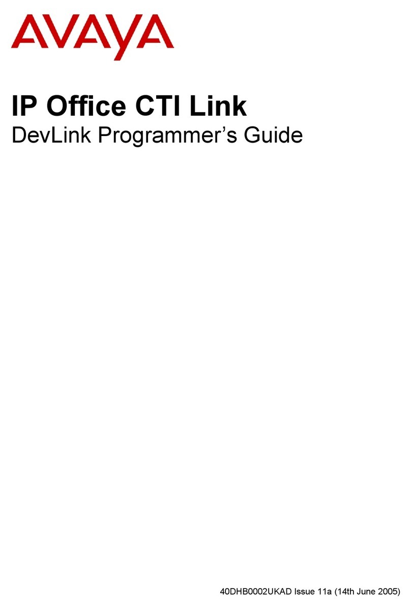 Avaya IP Office CTI Link Manual