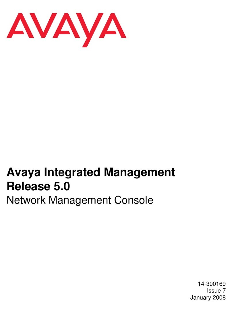 Avaya Integrated Management User manual