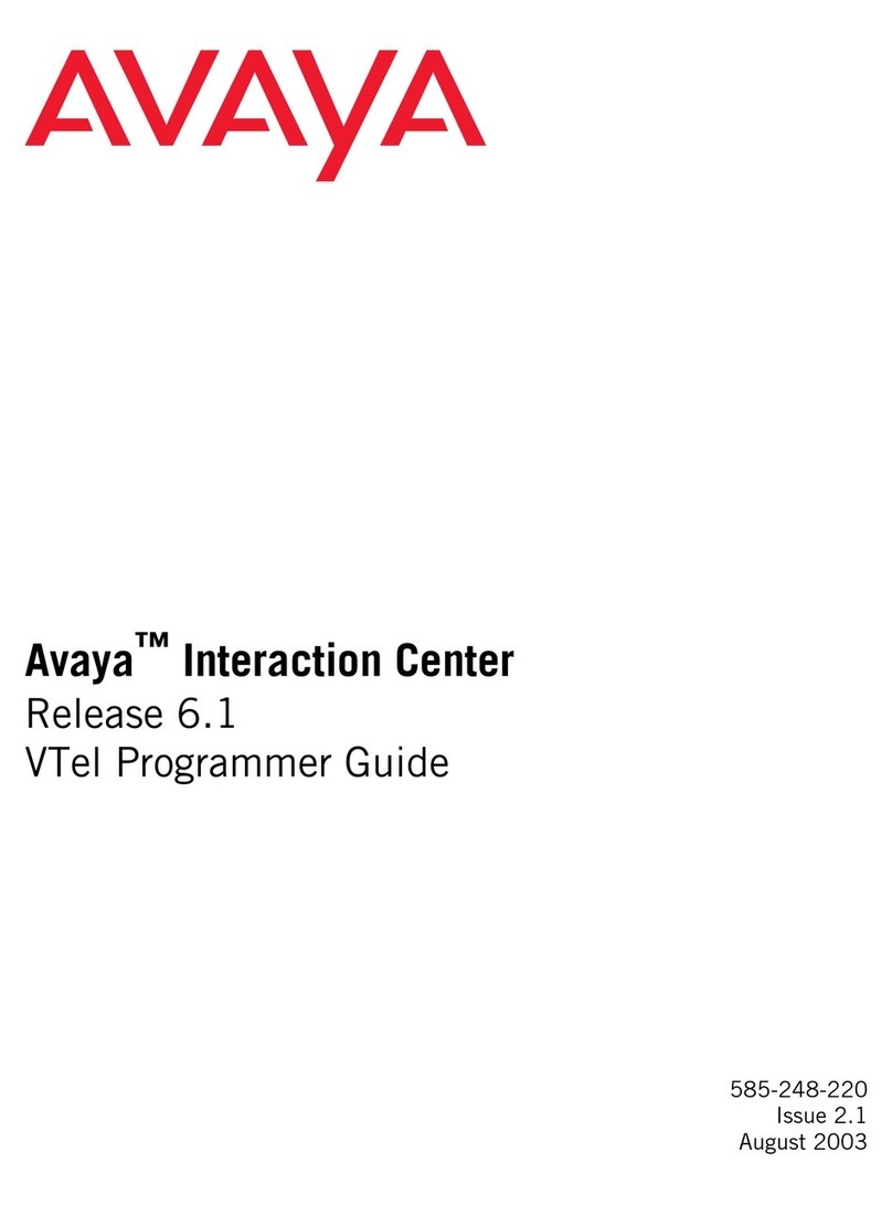 Avaya Interaction Center Manual