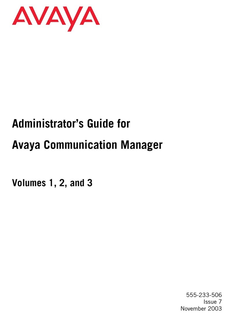 Avaya Communication Manager Service manual Avaya Communication Manager Service manual