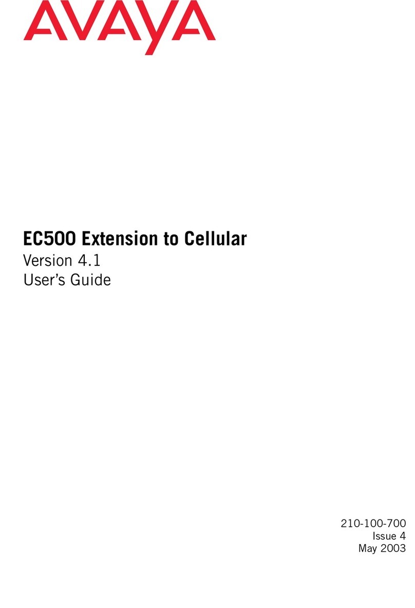 Avaya EC500 User manual Avaya EC500 User manual