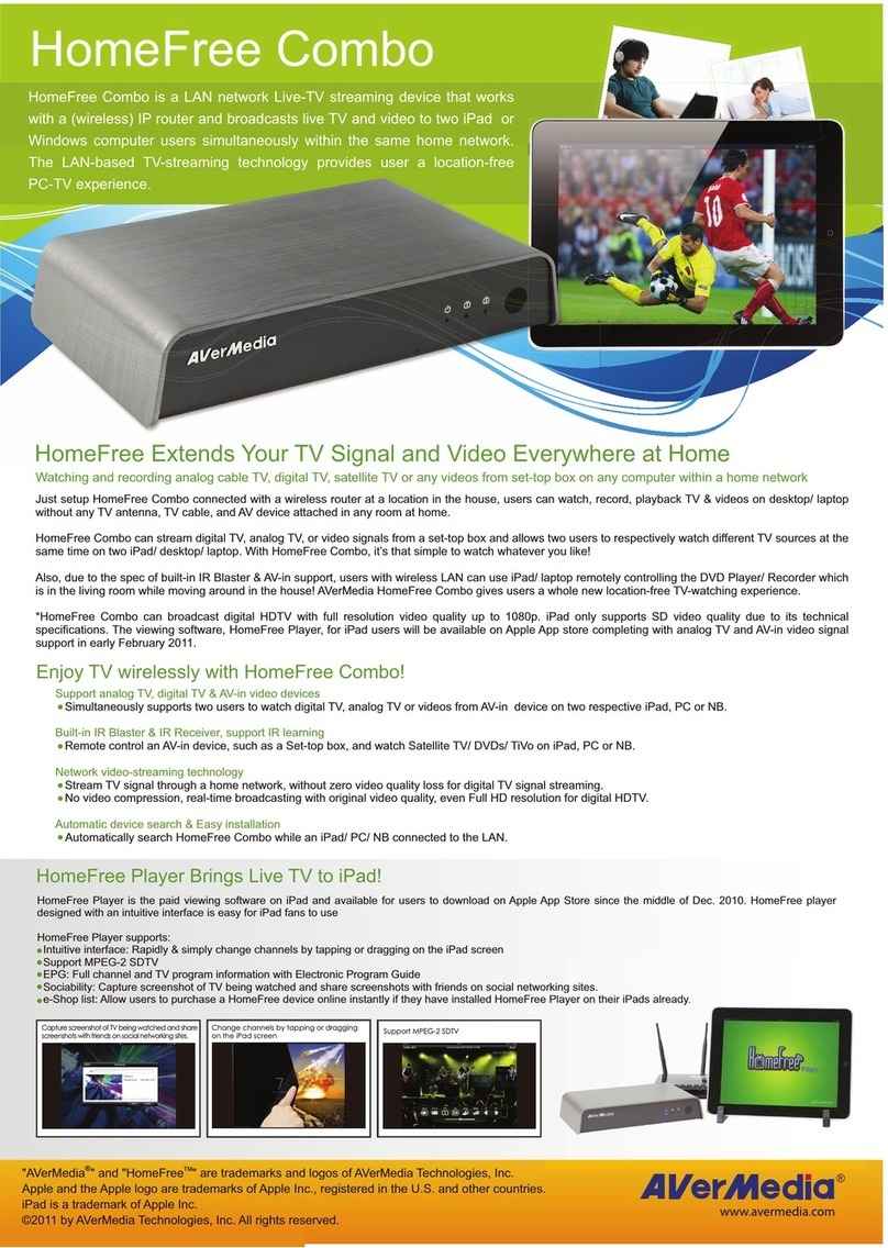 Avermedia HomeFree Combo specification