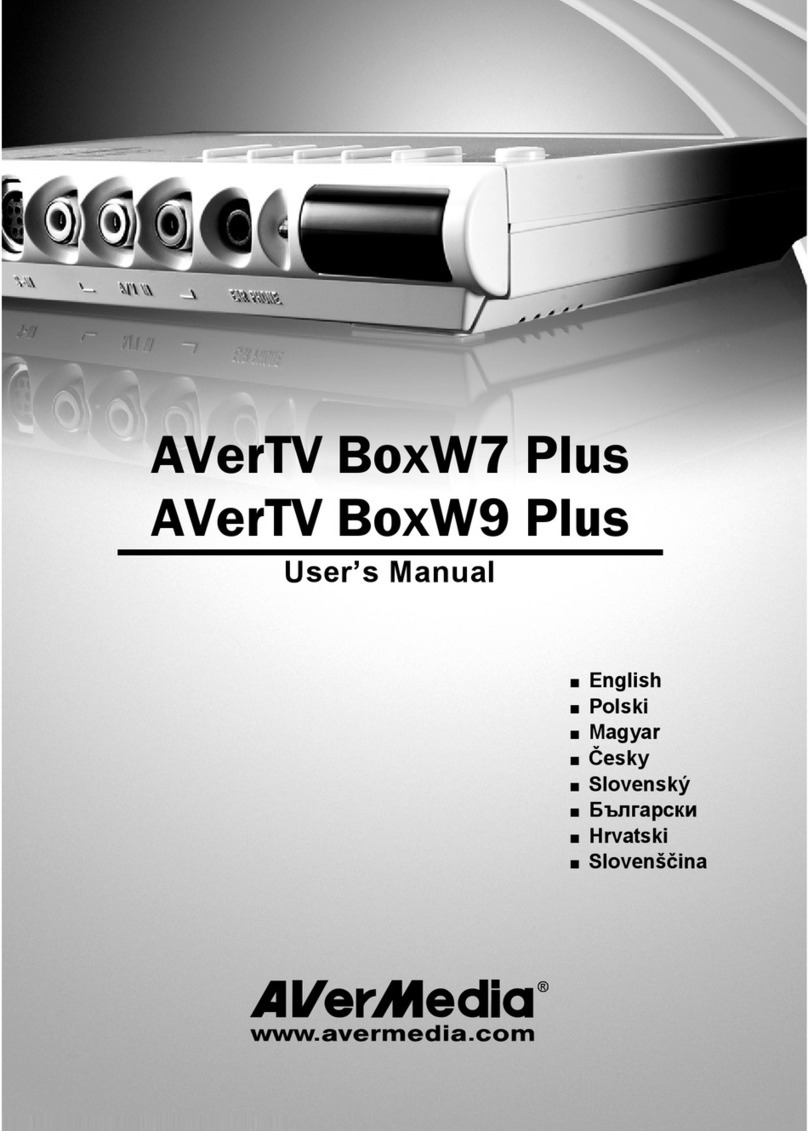 Avermedia AVerTV BoxW7 Plus user manual