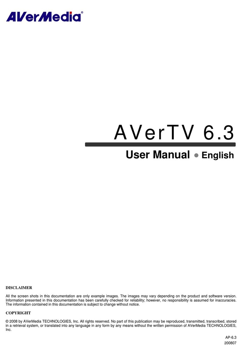 Avermedia AVerTV 6.3 user manual Avermedia AVerTV 6.3 user manual