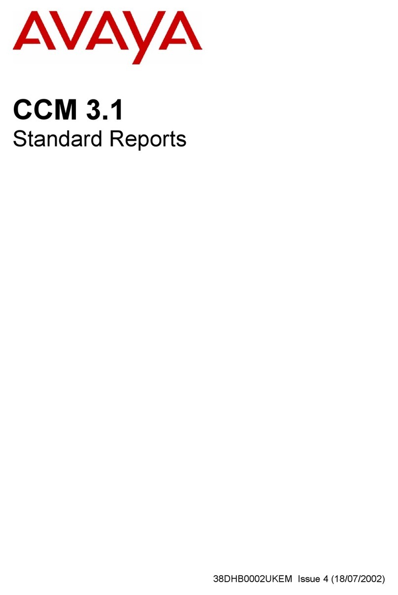 Avaya CCM 3.1 User manual