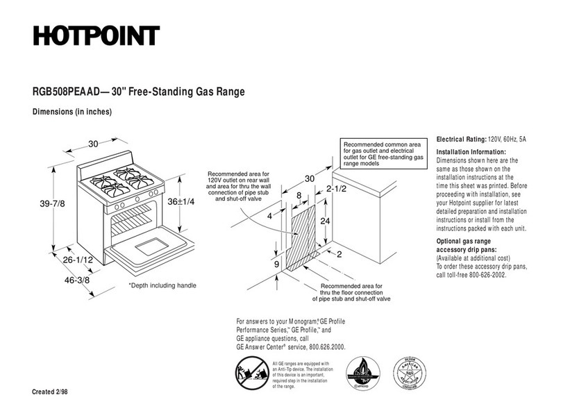 Hotpoint RGB508PEAAD User instructions
