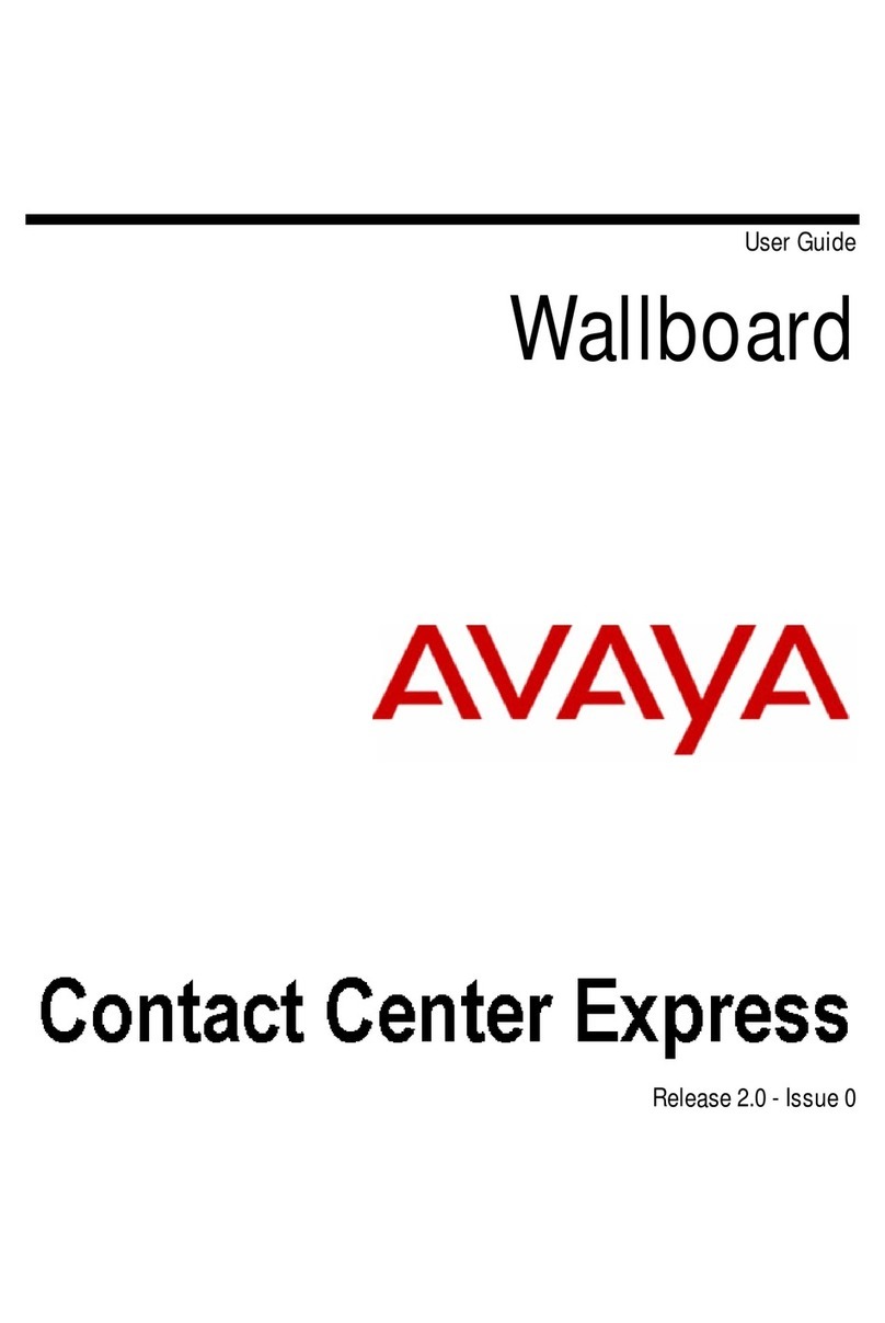 Avaya Wallboard User manual