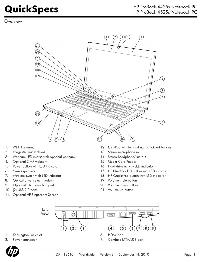 HP PROBOOK 4425S User instructions HP PROBOOK 4425S User instructions