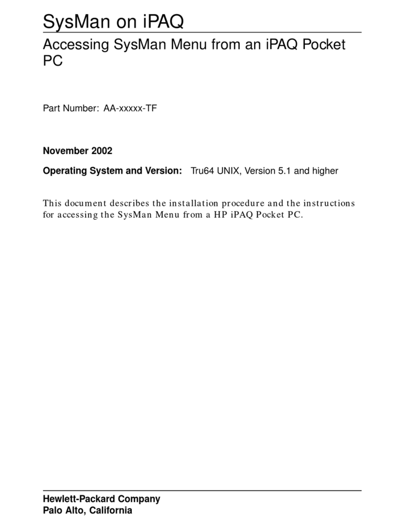 HP SysMan User manual