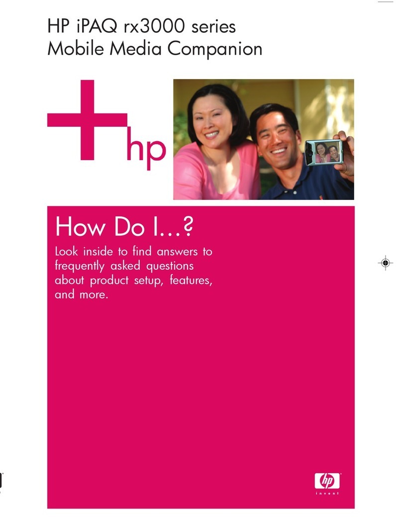 HP iPAQ rx3000 series Instruction Manual