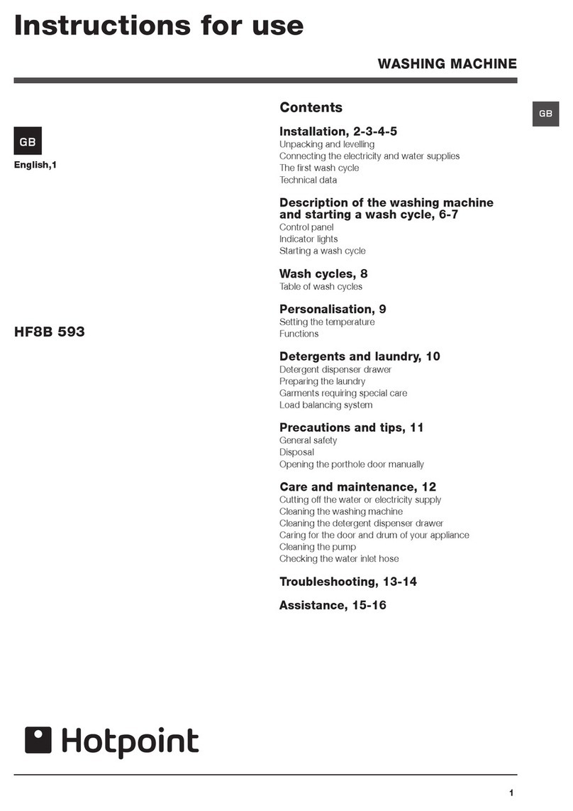Hotpoint HF8B 593 User manual