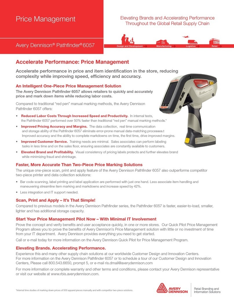 Avery Dennison Pathfinder 6057 Instruction Manual