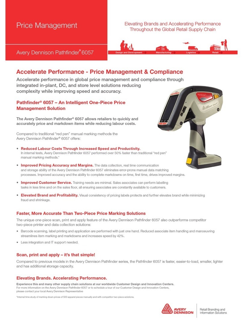 Avery Dennison Pathfinder 6057 Instruction Manual
