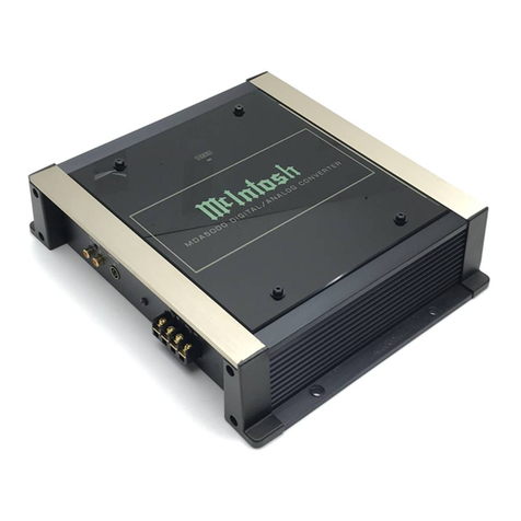 McIntosh MDA5000 owner's manual