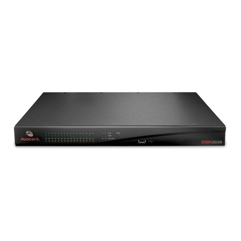 Avocent DSR SWITCH - Installation and maintenance instructions