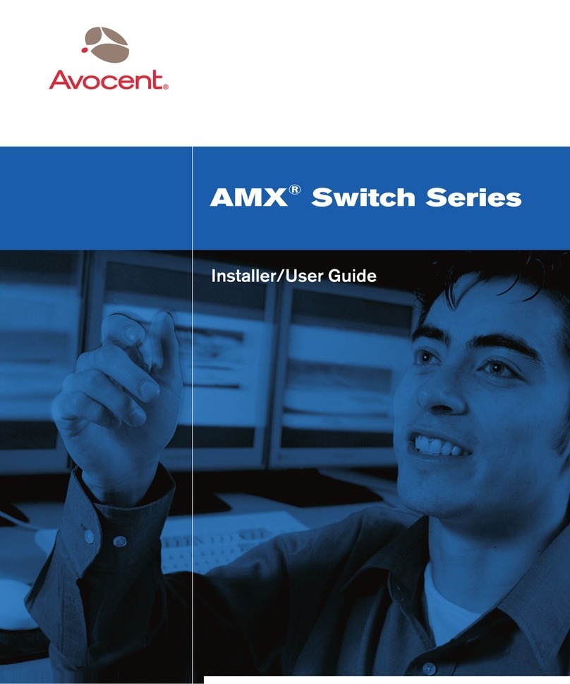 Avocent AMX Switch Series Installer/user guide