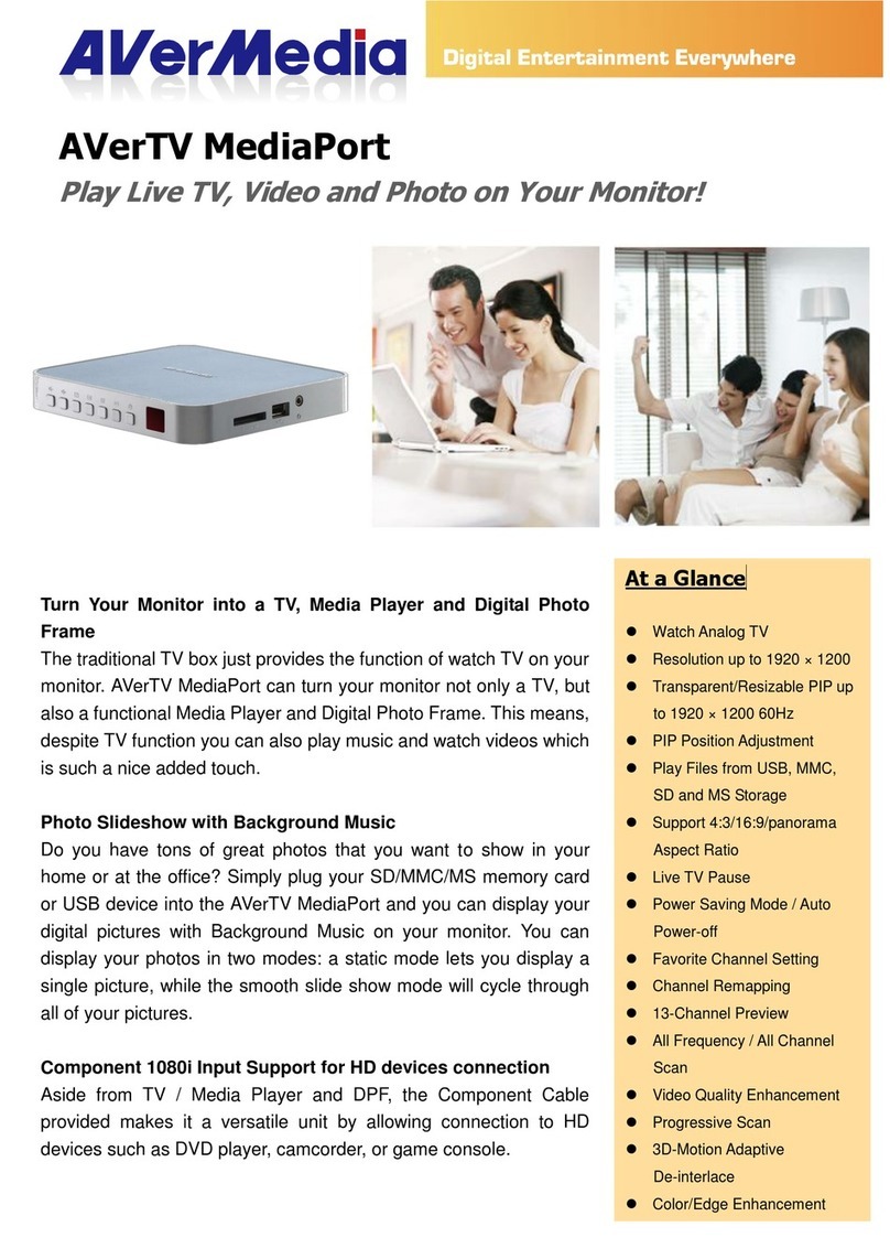 Avermedia AVerTV MediaPort specification