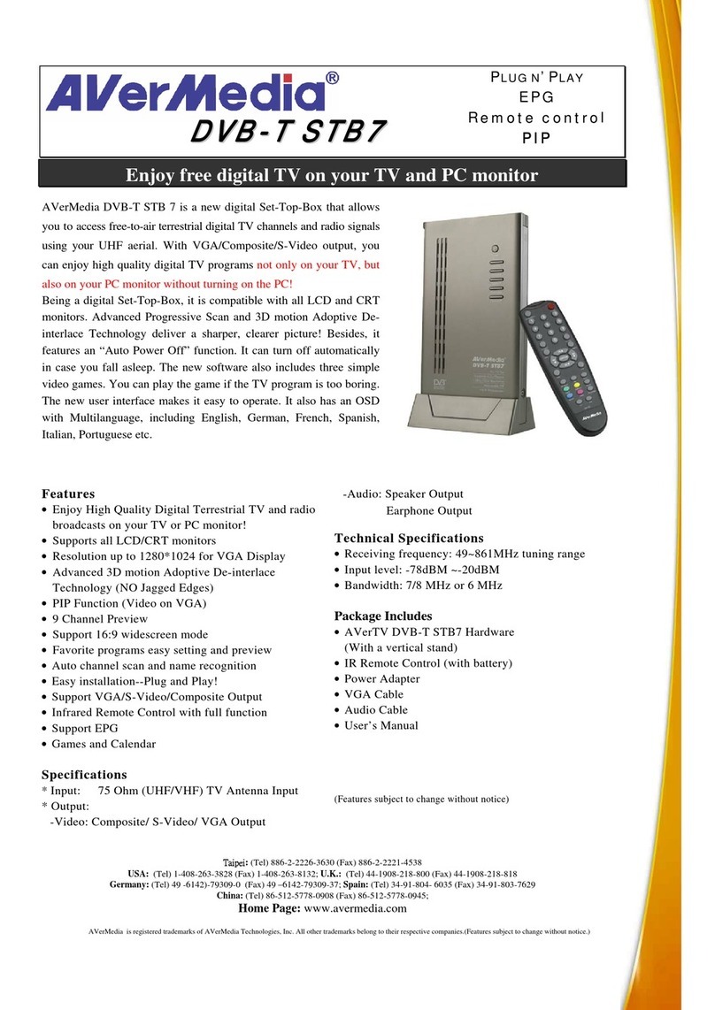 Avermedia DVB-T STB7 User manual