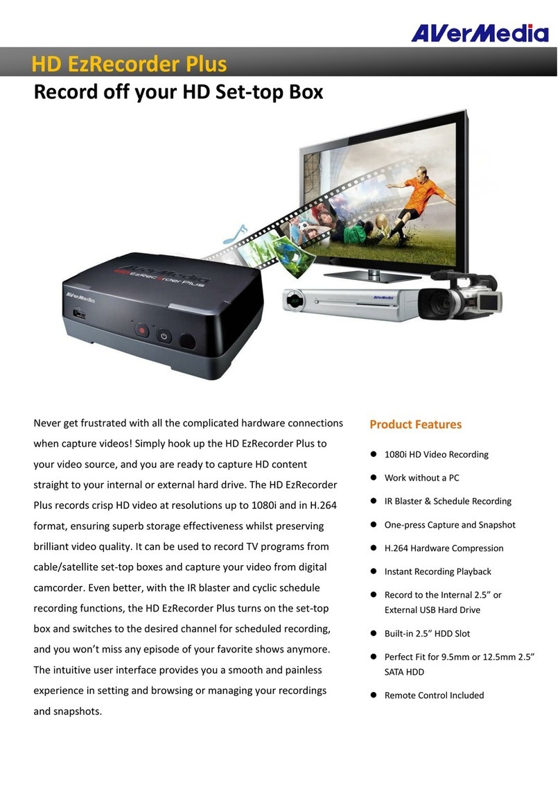 Avermedia HD EzRecorder Plus specification