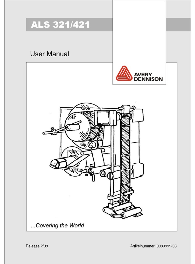 Avery Dennison ALS 421 user manual