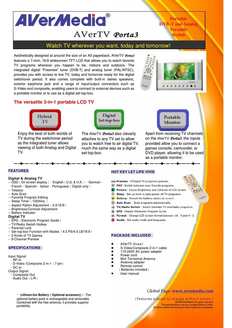 Avermedia AVerTV Porta3 User manual