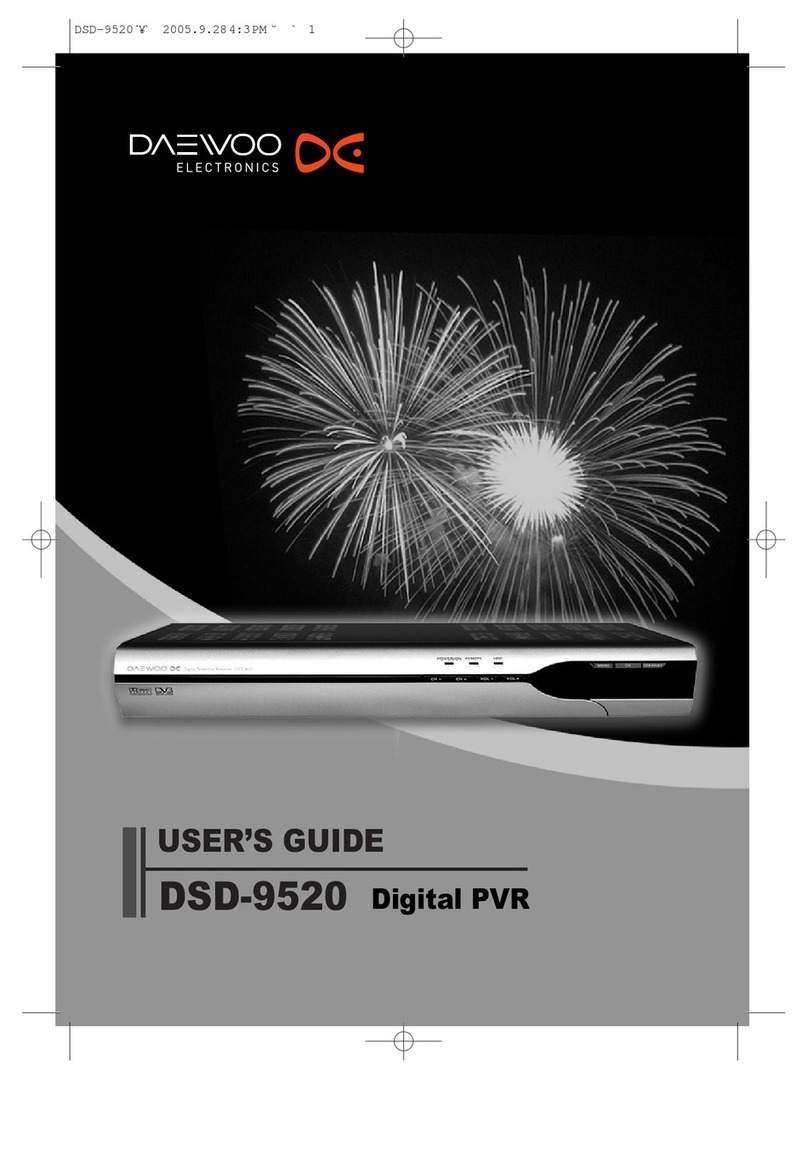 Daewoo DSD-9520 User manual