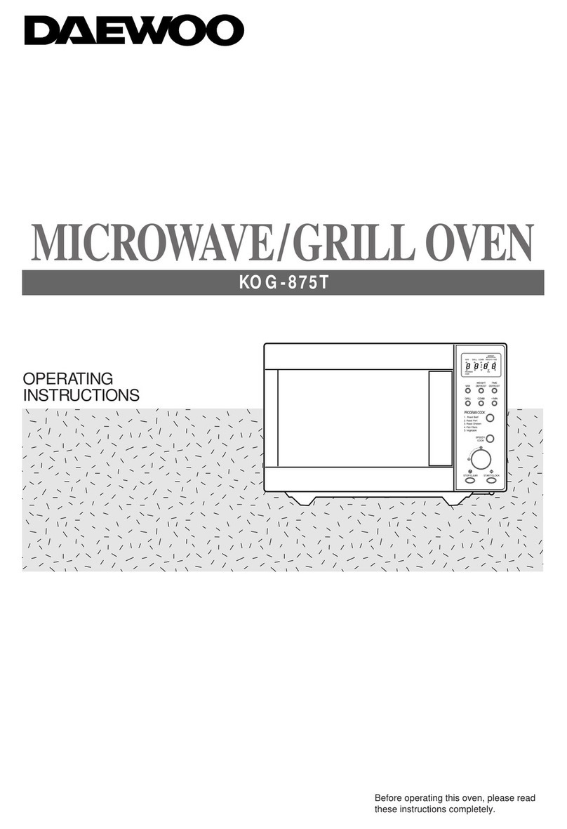 Daewoo KOG-875T operating instructions
