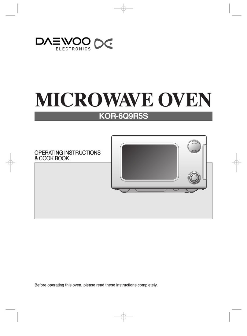 Daewoo KOR-6Q9R5S Operating instructions & cook book