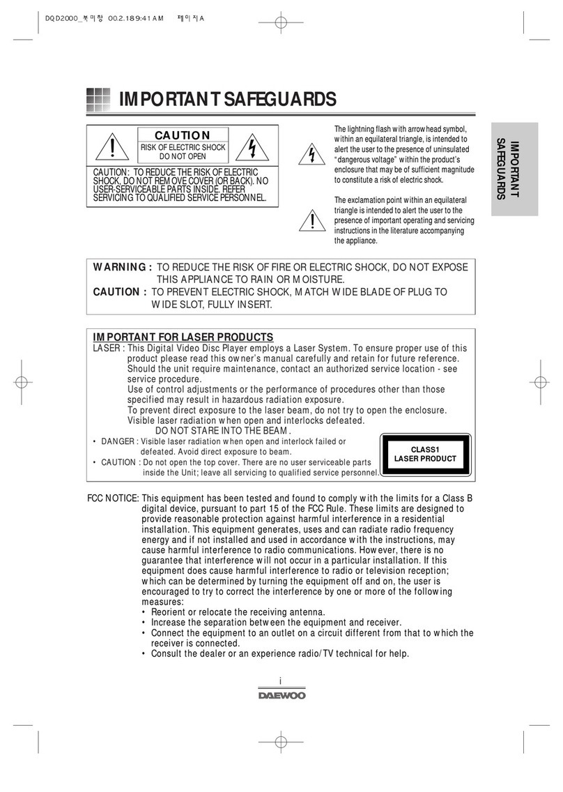 Daewoo DQD-2000 User manual