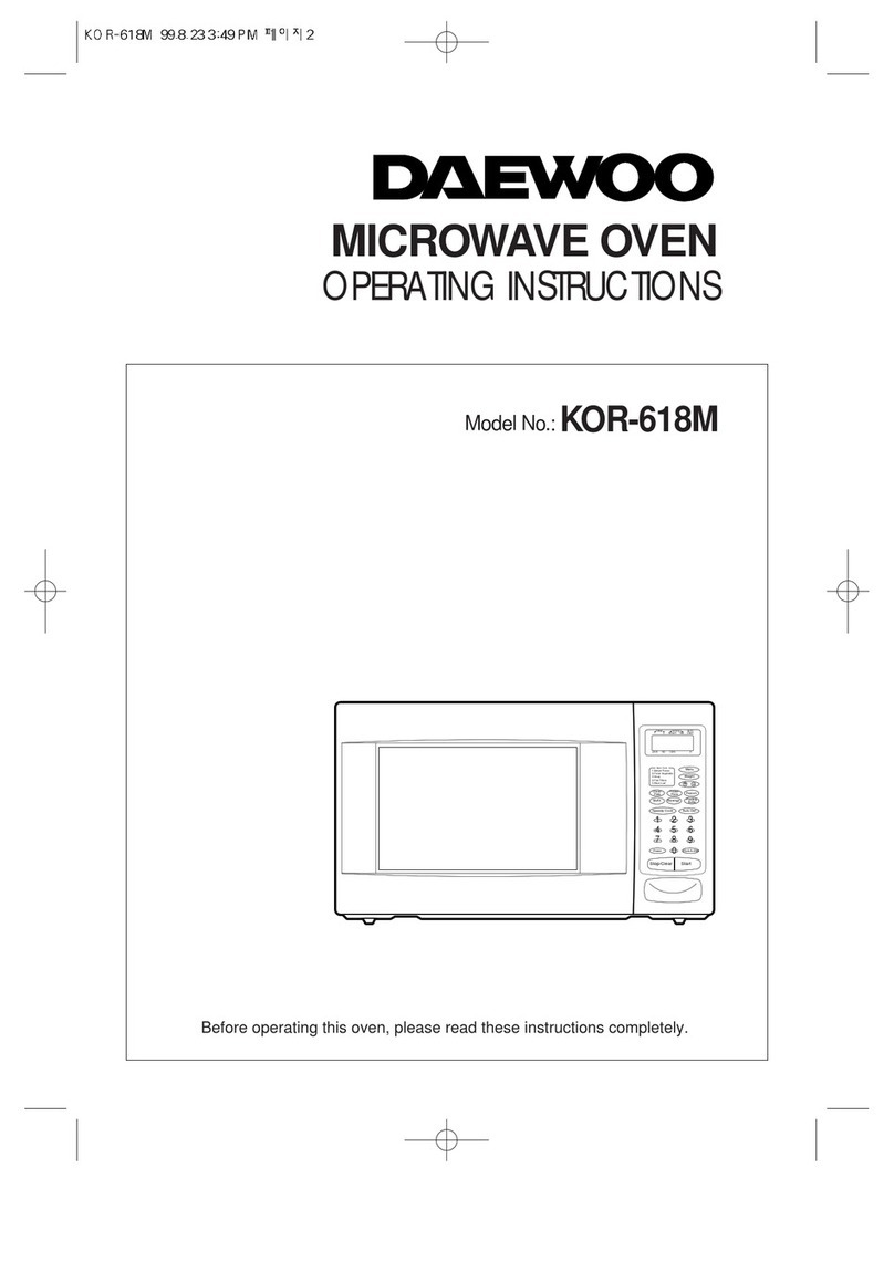 Daewoo KOR-618M User manual