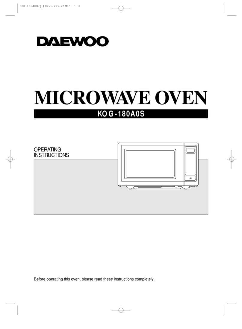 Daewoo KOG-180AOS operating instructions
