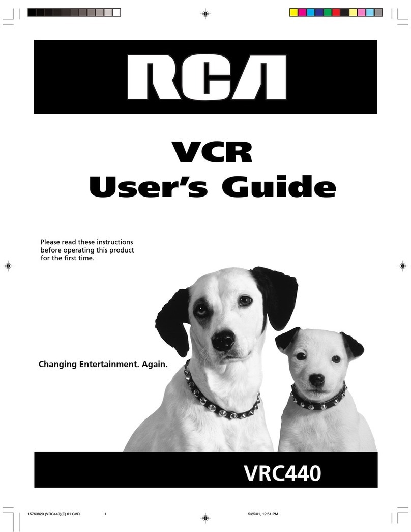 RCA VRC440 User manual