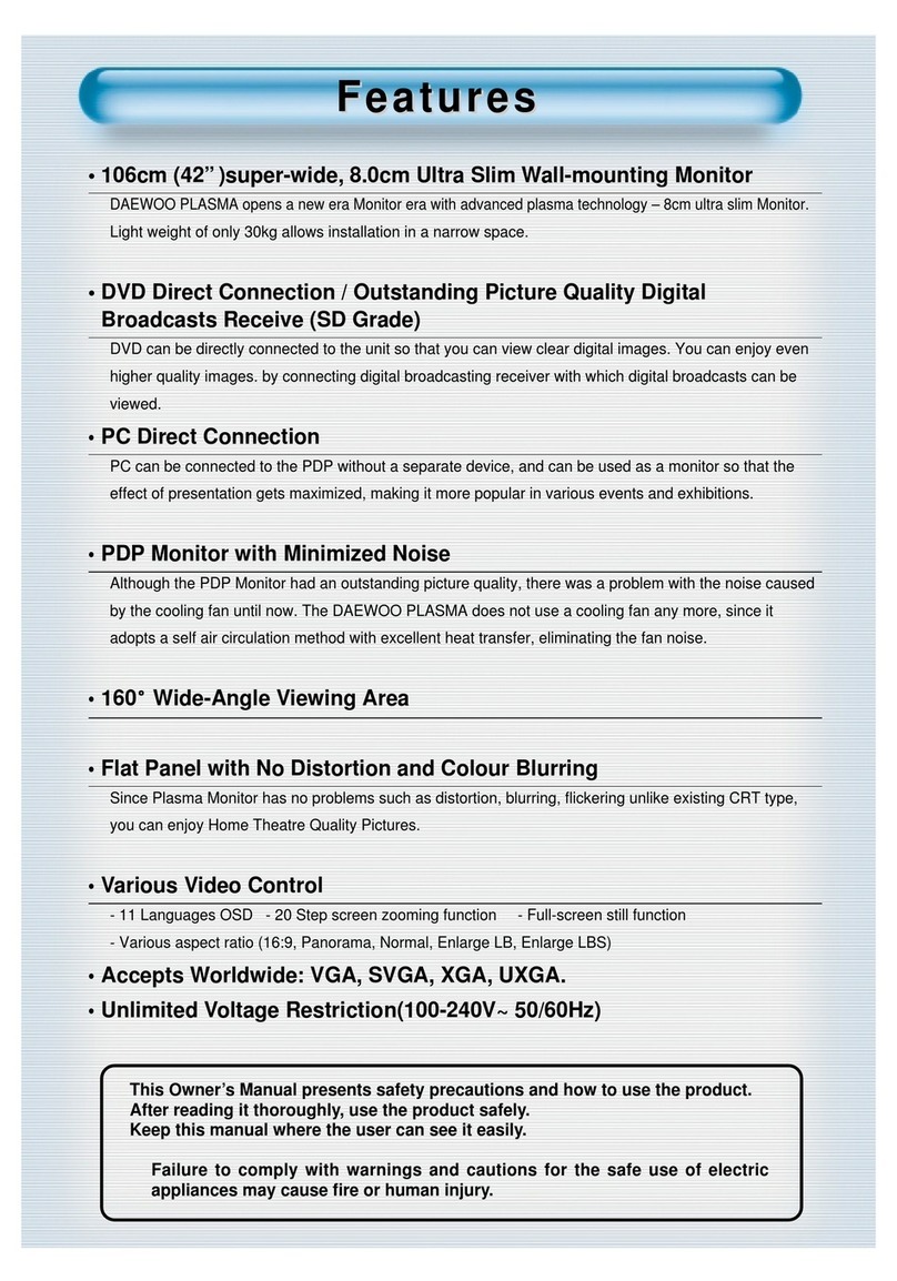 Daewoo DP-42SP User manual