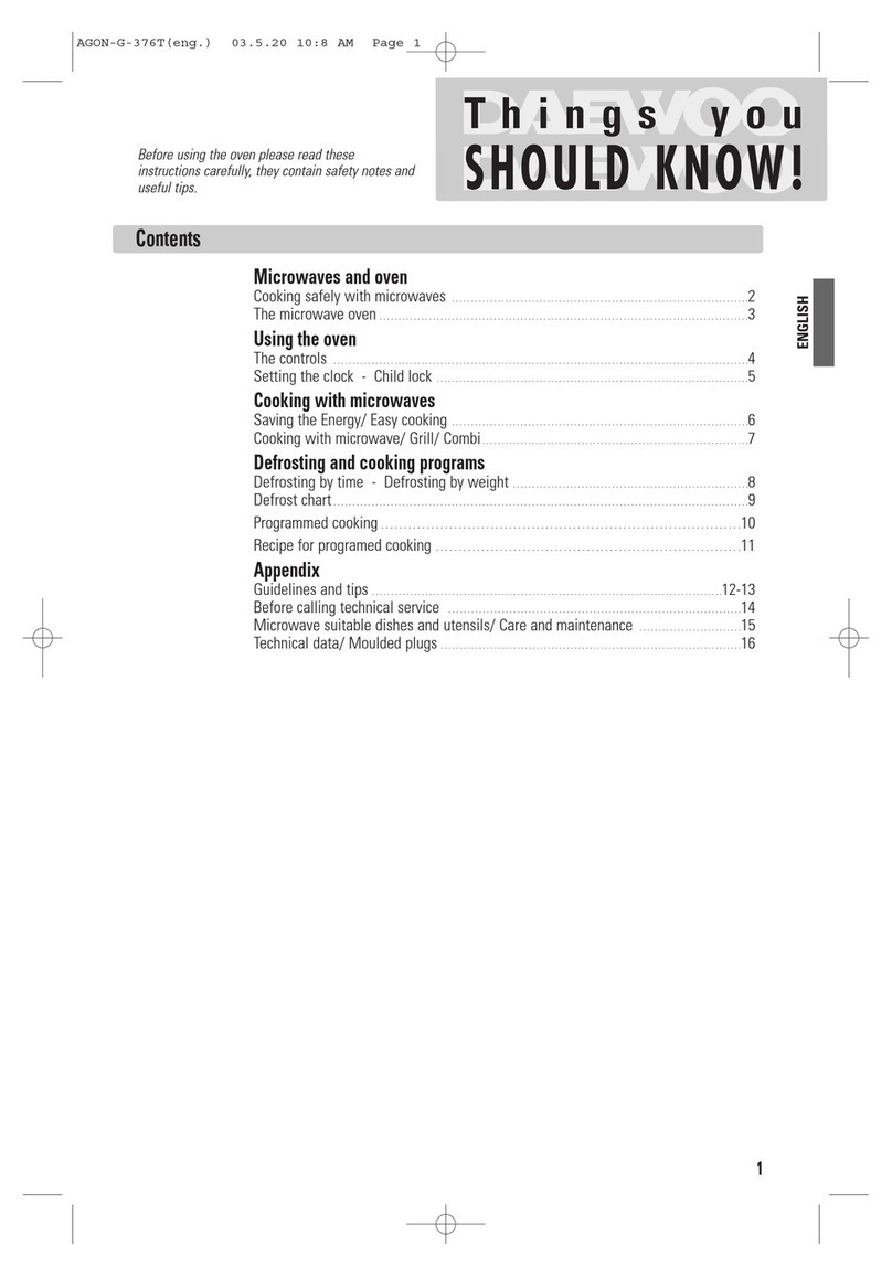 Daewoo KOG-376T User manual