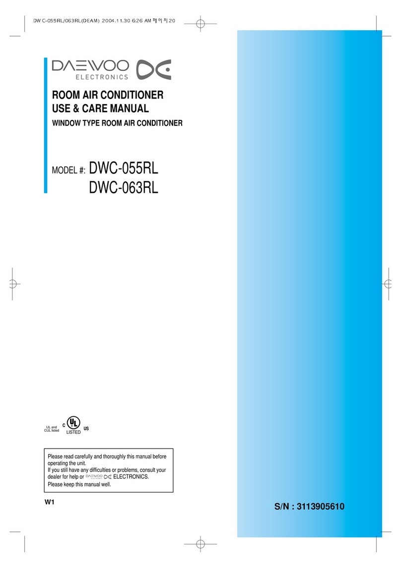 Daewoo DWC-055RL Use & care manual