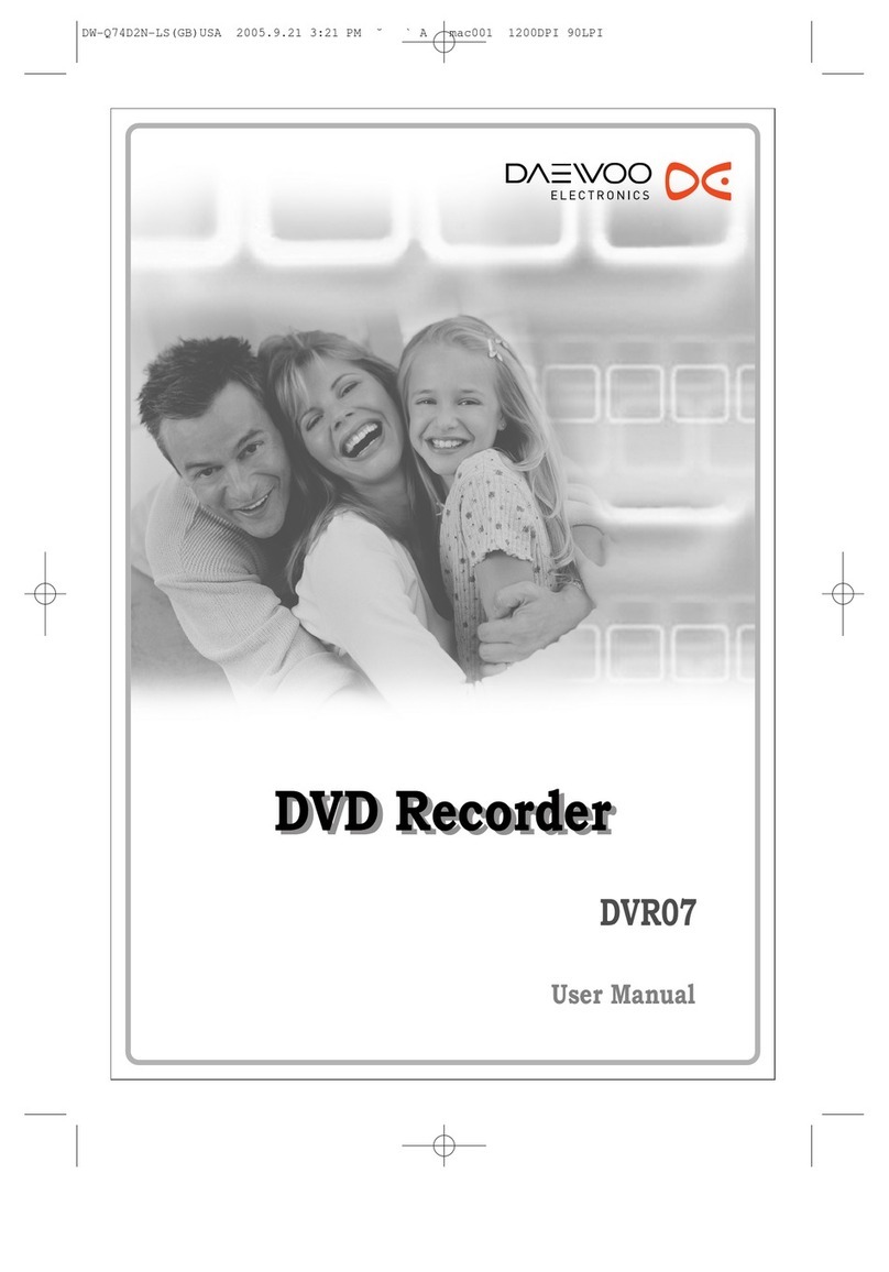 Daewoo DVR07 User manual