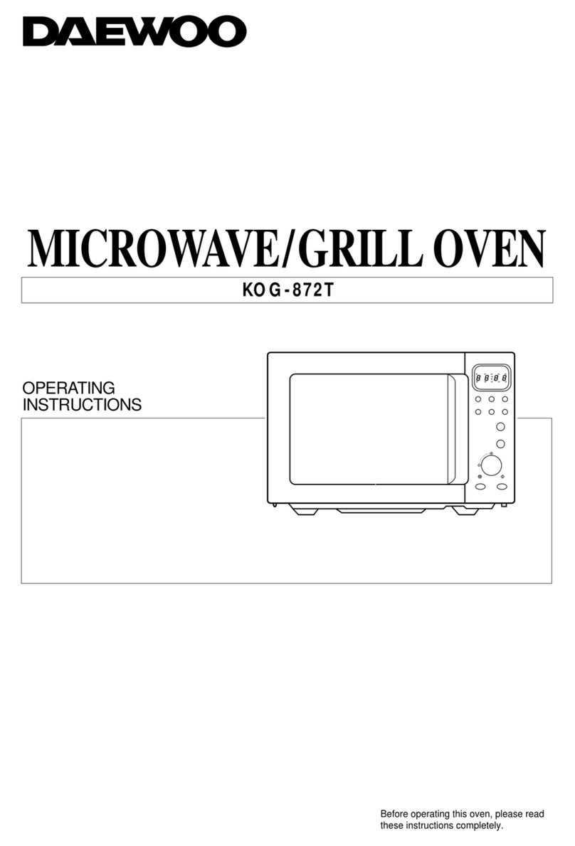 Daewoo KOG-872T operating instructions