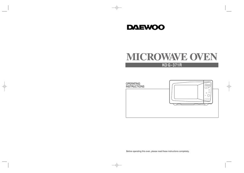 Daewoo KOG-371R operating instructions