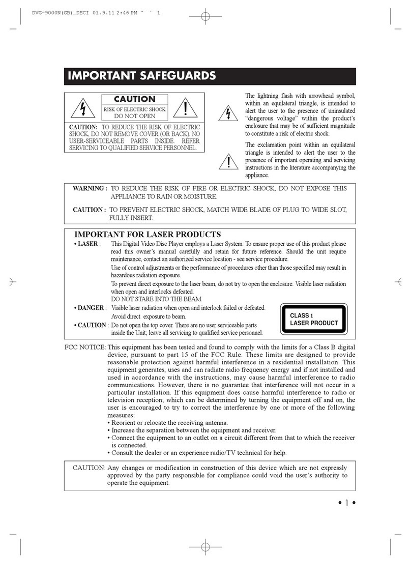 Daewoo DVG-9000N User manual