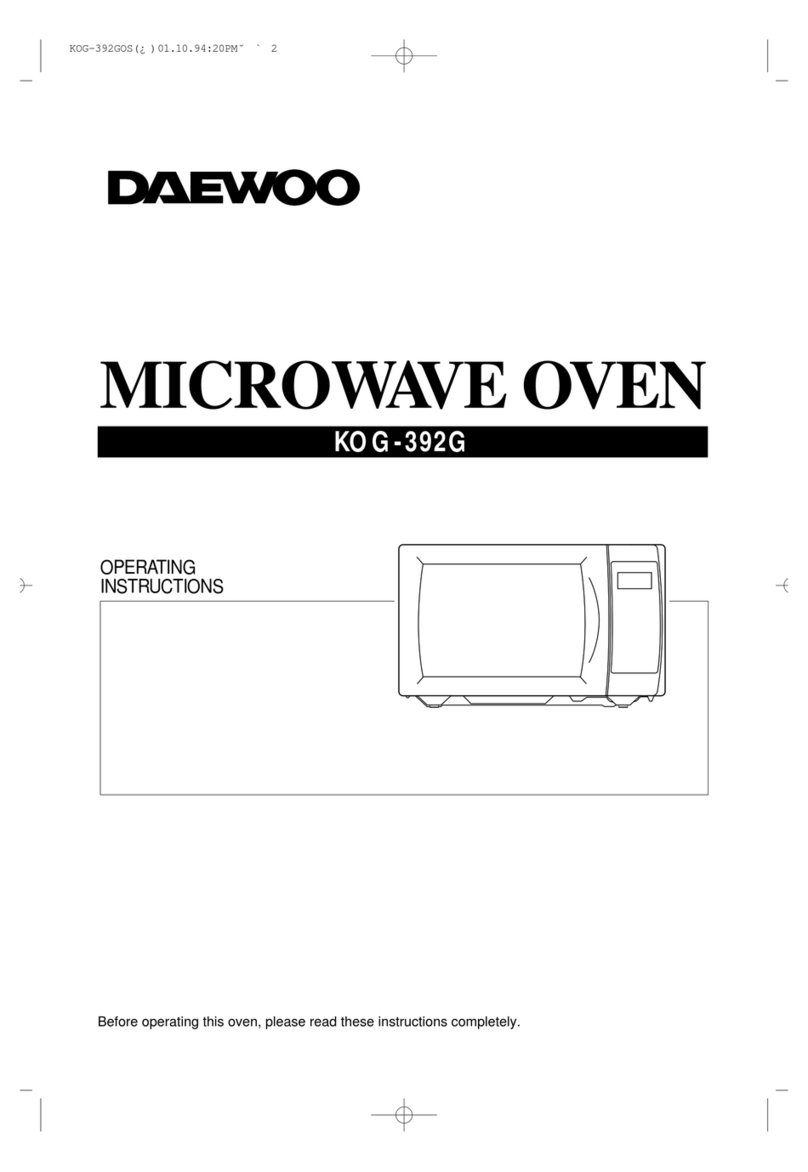 Daewoo KOG-392G User manual