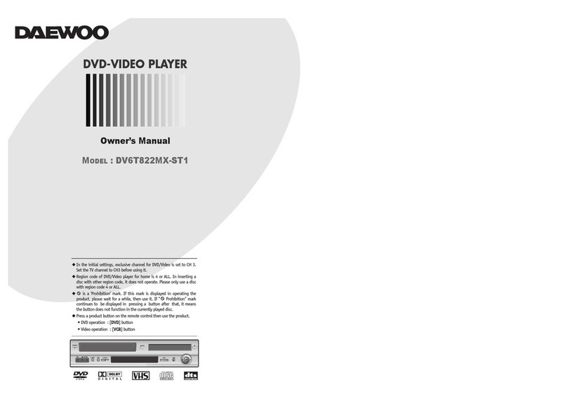 Daewoo DV6T822MX-ST1 User manual Daewoo DV6T822MX-ST1 User manual