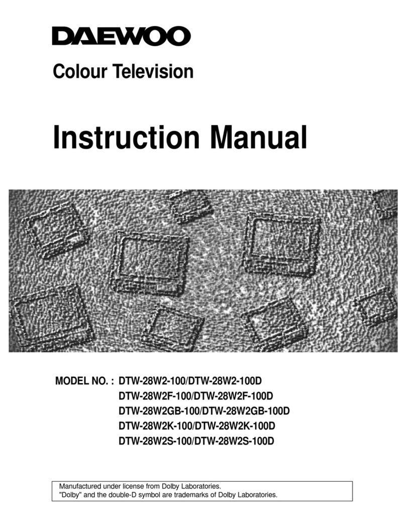Daewoo DTW-28W2 Series instruction manual