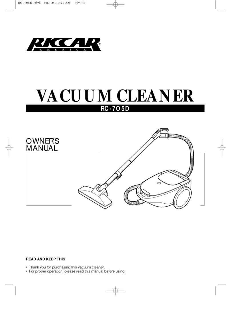 Riccar RC-705D User manual