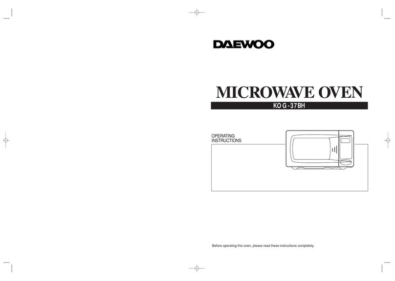Daewoo KOG-37BH operating instructions
