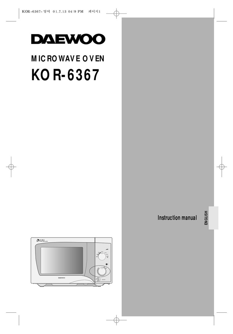 Daewoo KOR-6367 instruction manual