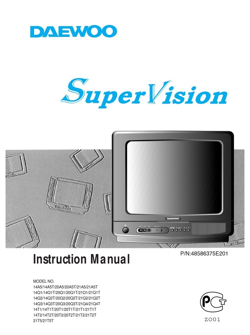 Daewoo Super Vision 14A5 instruction manual